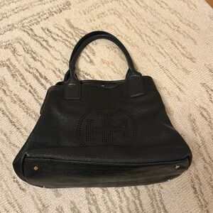 Tory Burch Black Leather Satchel